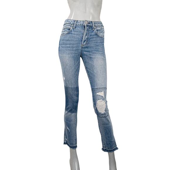 AMO Denim Women's Babe ankle crop skinny jeans in Keepsake blue size 26 - Picture 1 of 14